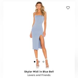 Lovers and Friends- Skylar Midi in Blue Bell